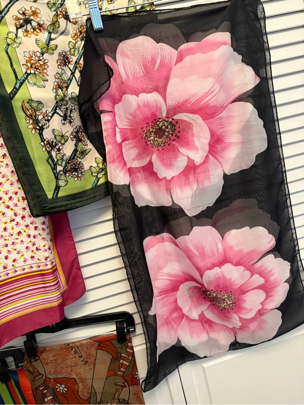 Bundle of 10 Assorted Floral and Patterned Scarves and Caftan
